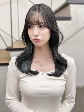 ミリ(mm) レイヤーカット オリーブベージュ カラー 韓国 髪質改善 仙台