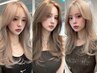 【ブリーチ有】カット＋Wカラー ￥15000
