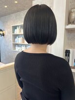 キャアリー(Caary)&nbsp;福山市美容室Caaryミニボブナチュラル髪質改善ストレートパーマ