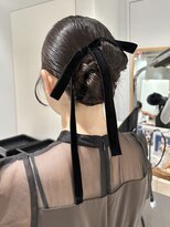 シーク 八王子(CHIC)&nbsp;結婚式タイトヘアセット リボンアレンジ【八王子】