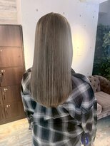 エイム ヘア リアム 調布店(eim hair liam)&nbsp;オリーブベージュ/艶髪ロング/透明感カラー/髪質改善ストレート