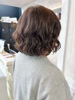 キャアリー(Caary) 福山人気30代40代白髪ぼかしカラーくるっとふんわりボブパーマ