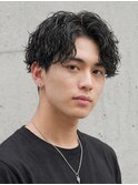 ルーズパーマラフショートシャドウパーマルーズショートメンズ
