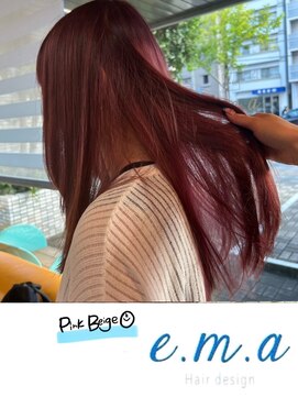 エマヘアデザイン(e.m.a Hair design) ピンクベージュ