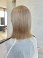 アース コアフュールボーテ ふじみ野店(EARTH coiffure beaute) ブリーチ1回でベージュ系カラー