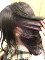 イズ 札幌店(is)&nbsp;さりげなくオシャレ♪パープルインナーカラー