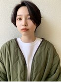 【morio札幌】札幌ショート大人かわいい黒髪ハンサムショート