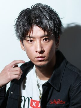 アクロス 原宿(AKROS) センターパートショート　ポイントカラー