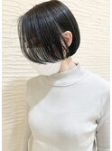 【morio札幌】札幌ショート　大人かわいい黒髪丸みショートボブ