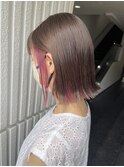 切りっぱなしボブ☆インナーカラー