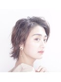 髪質改善/切りっぱなしボブ/美髪/30代40代/［人形町］