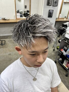 エルオム(EL.HOMME) 【TAKASHI】ツイストホワイトメッシュ