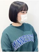 【松戸　石山】黒髪ボブ内巻きミニボブ前髪あり20代30代