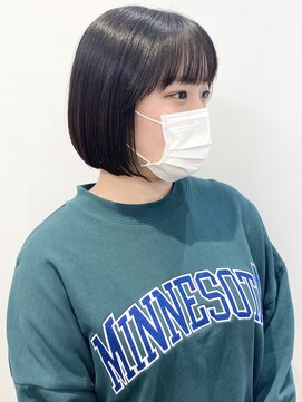 モリオフロムロンドン 松戸店(Morio from London) 【松戸　石山】黒髪ボブ内巻きミニボブ前髪あり20代30代