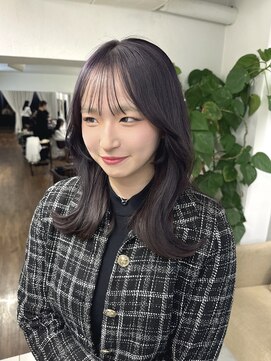 インビテーション(invitation) ブルーラベンダー ブリーチ必須 ラベンダーアッシュ 青紫ヘア