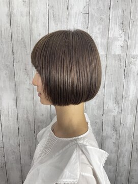 ビューティドレッセヤマノ 池袋パルコ(Beauty Dresse YAMANO) 【ダブルカラー】【ショートボブ】【ベージュカラー】20代30代