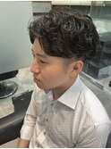 ツーブロック×スパイラルパーマ