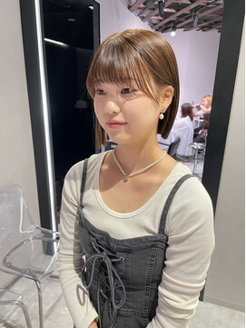 リアン バイ キートス(Lien by kiitos) 切りっぱなしボブ/収まるボブ/顔周り似合わせ