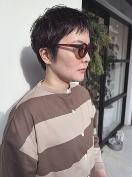 コットン(cotton) 浮きやすいショートヘアに地毛風パーマ【川野指名限定スタイル】