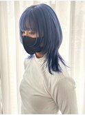 【ChaoMICHI sachika】ネイビーブルー　ウルフレイヤー　透明感