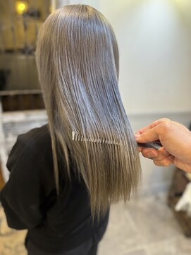 アンスール(Un Seul) ブリーチオンカラー シルバーグレージュ