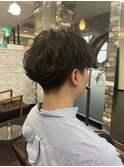 緩めツイストスパイラルパーマ波巻きパーマメンズパーマ20代30代