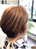 白髪ぼかしカラー,ハイライト,明るい白髪染め