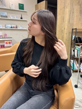 リサヘアーデザイン(RISA HAIR DESIGN) 天神／大名／赤坂　ブラウンベージュ×ロングヘア