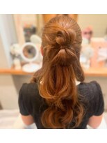 パシャ(Pasha) リボンハーフアップ