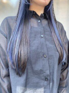 ロメリ(Romeri) インナーカラー×ブルー