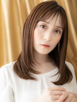 カバーヘア ブリス 戸田公園西口店(COVER HAIR bliss) □アプリコットオレンジ艶感ストレート405-2戸田公園30代40代