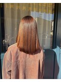 縮毛矯正でサラツヤヘア1.18ミディアムレイヤーカット