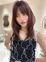 サイン 渋谷(SIGN)&nbsp;韓国ヘアーハッシュカットレイヤーカットグレージュブリーチ無し