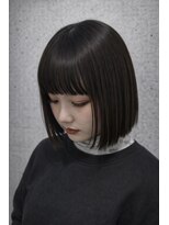 テラ(terra)&nbsp;小顔効果抜群のワイドバング×ストレートボブ