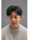毛流れアップバング