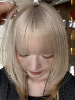 エクーエルム 心斎橋(ECOO yelm)&nbsp;ブリーチ/ハイトーン/ミルクティーベージュ