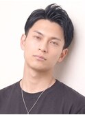 メンズビジネスリクルートショート就活アップバング刈上げ七三