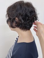 モリオフロムロンドン 原宿本店(morio from London) 【morio原宿】ひし形ショートボブ ゆるふわパーマ ふんわり