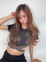 ピュアメンド 吉祥寺(Pure Mend)&nbsp;オレンジブラウングラデーション×ウェーブロング