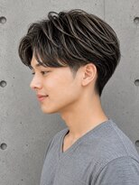 クリアオム 蕨(CLEAR homme) メンズ ツーブロック ハイライト サーフカール