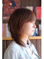 オーバーキャプテンネイキッド(OVER CAPTAIN NAKED) Rシザーでのラウンドウルフ(ミディアムウルフ)