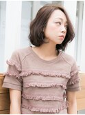 くせ毛生かしのふんわりミディアムボブ☆relian青山