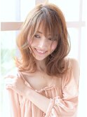 マーブル三軒茶屋☆外ハネふわミディ×マロンベージュ☆