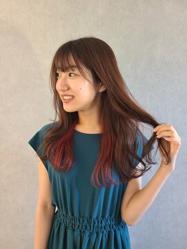 ウサギ 夏 インナーカラー