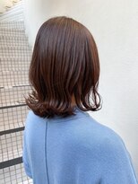 モルニ(MORNI)&nbsp;マロンブラウン_マロンベージュ Aラインボブ かきあげ