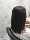セミロングストレート