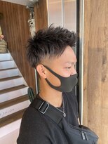 アヴァンス 天王寺店(AVANCE.)&nbsp;MEN'S HAIR ハイライト×メッシュ×王道アップバング