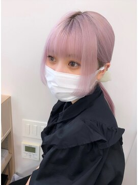 ベレーザ 渋谷(BELEZA) ba41ニュアンスカラーオン眉ポニーミルクティーピンクベージュ