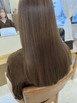 マロウ(mallow) 《花屋併設》チョコブラウン/ハイライトカラー/ストレート