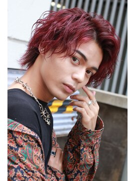 アドール(ADOR) センターパート×ウルフ×波打ちパーマ【ADOR＊HIRO】